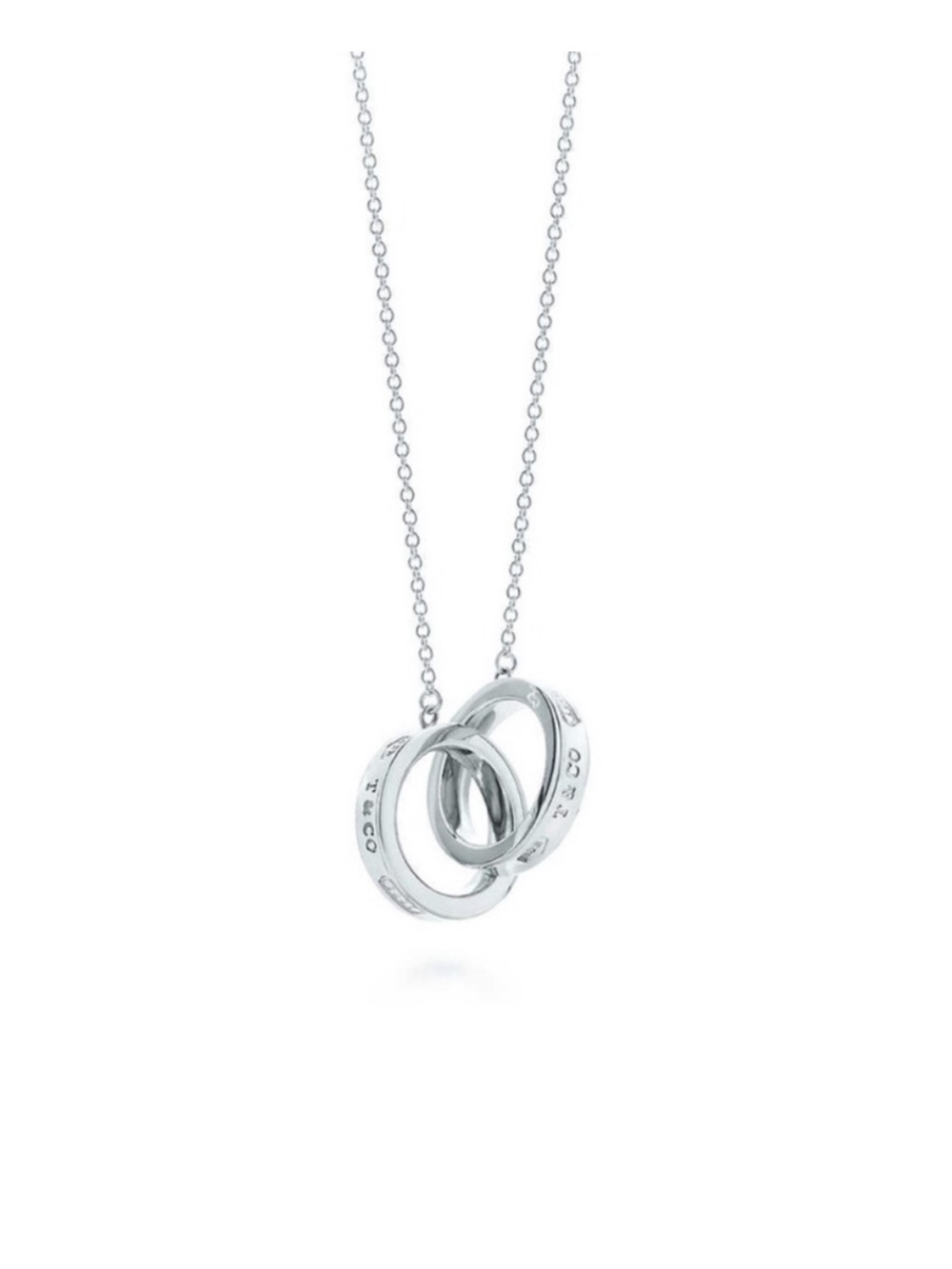 Tiffany interlocking circles necklace